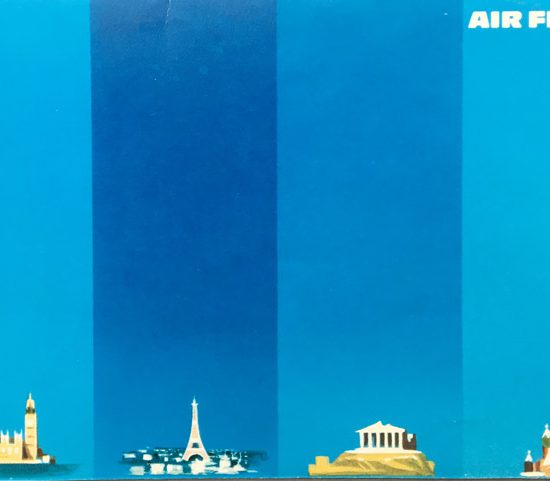 air France campagne internationale Carrés bleus -Excoffon