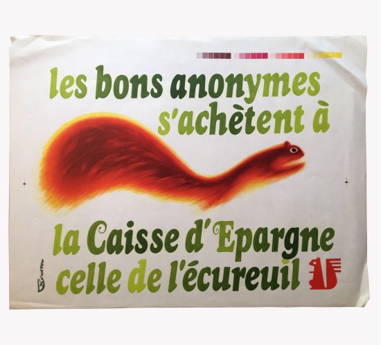 écureuil Caisse d'Epargne -Roger Excoffon