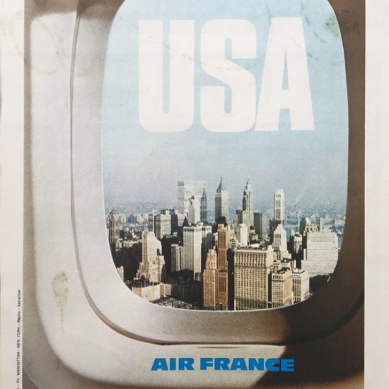 Air France - campagne internationale Hublots - 1971 - Roger Excoffon