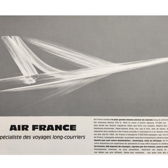 Air France -campagne spécialiste des longs courriers - Roger Excoffon