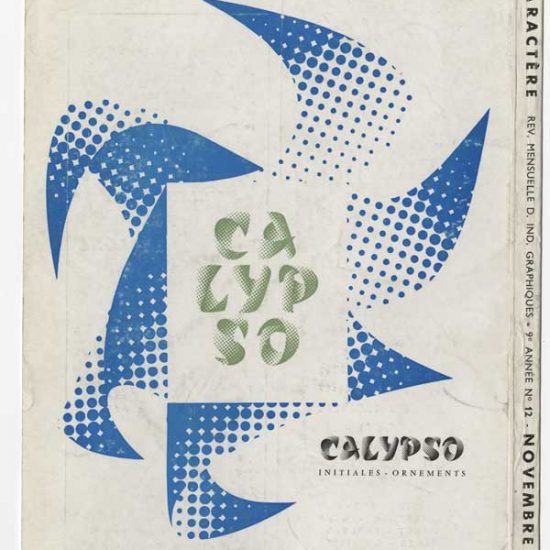 Annonce presse pour Calyspo, revue Caractère, 1958