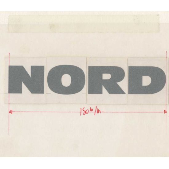 Dessins originaux caractère Nord - Roger Excoffon