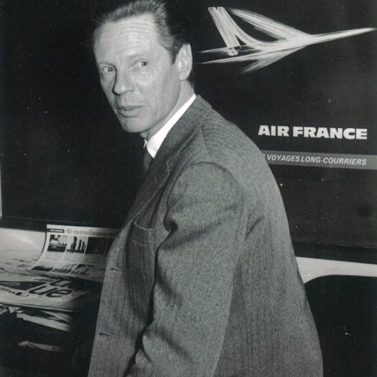 Roger Excoffon et l'affiche Caravelle d'Air France, vers 1965