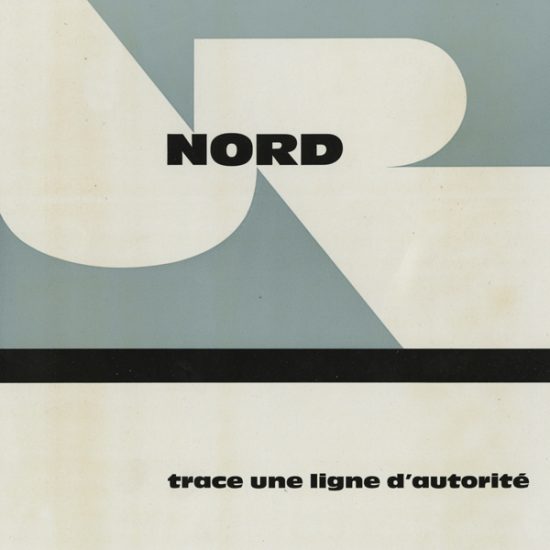 Annonce publicitaire caractère Nord, 1957 - Roger Excoffon