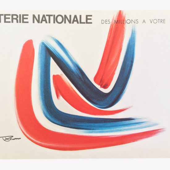 Affiche Loterie Nationale après essais de logos - 1971 - Roger Excoffon