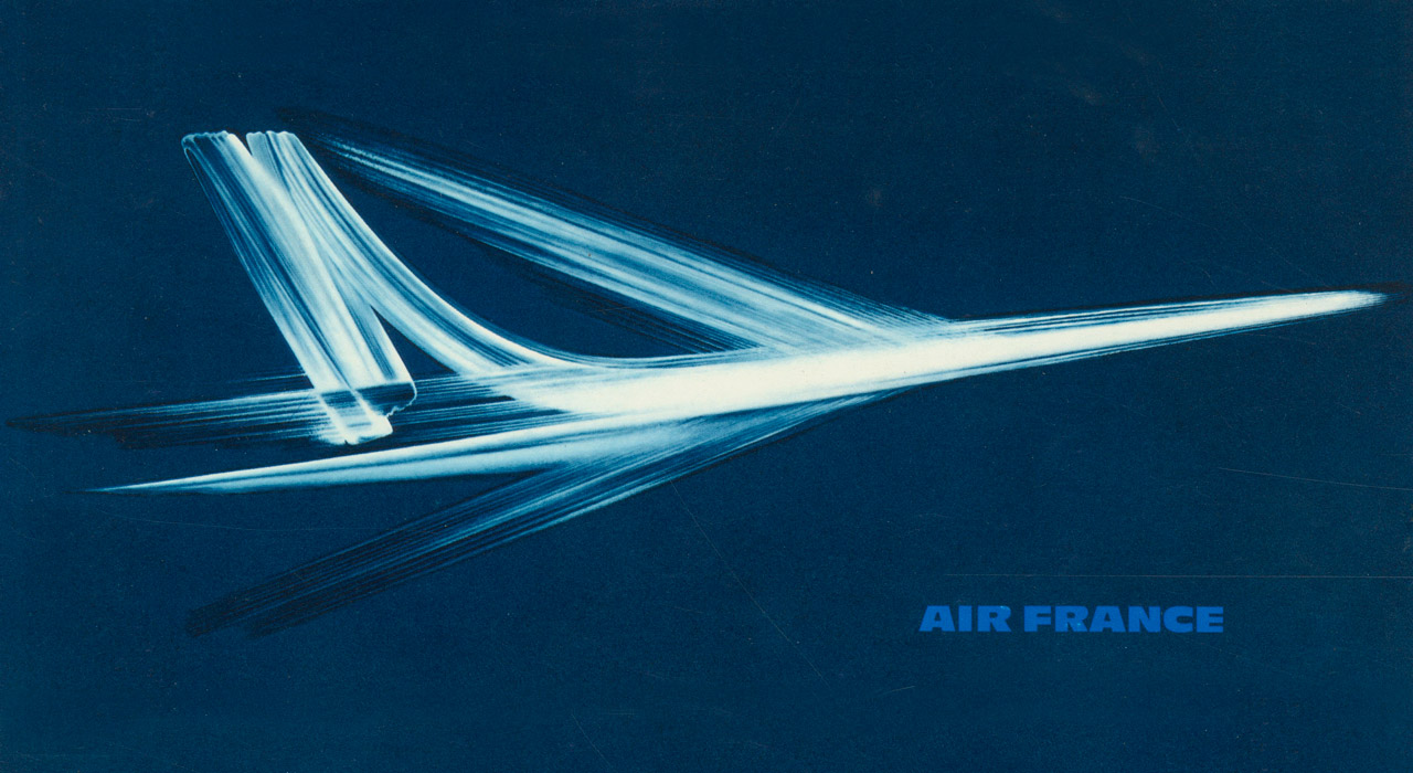Campagne pour la Caravelle d'Air France en 1964 - Roger Excoffon