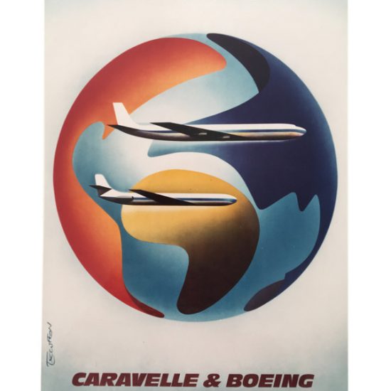 Air France - Caravelle et Boeing, 1978 - Roger Excoffon