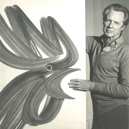 Photo K.Blumenfeld - Roger Excoffon et le coq