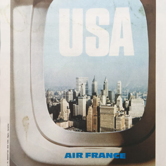 Air France - campagne internationale Hublots - 1971 - Roger Excoffon