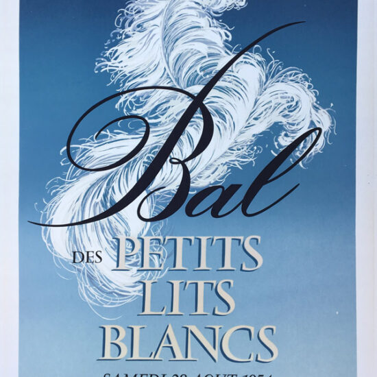 Affiche du Bal des Petits Lits Blancs - 1954 - Roger Excoffon
