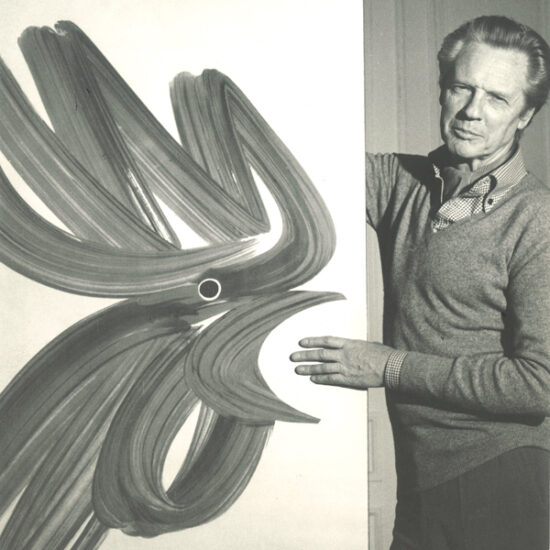 Photo K.Blumenfeld - Roger Excoffon et le coq